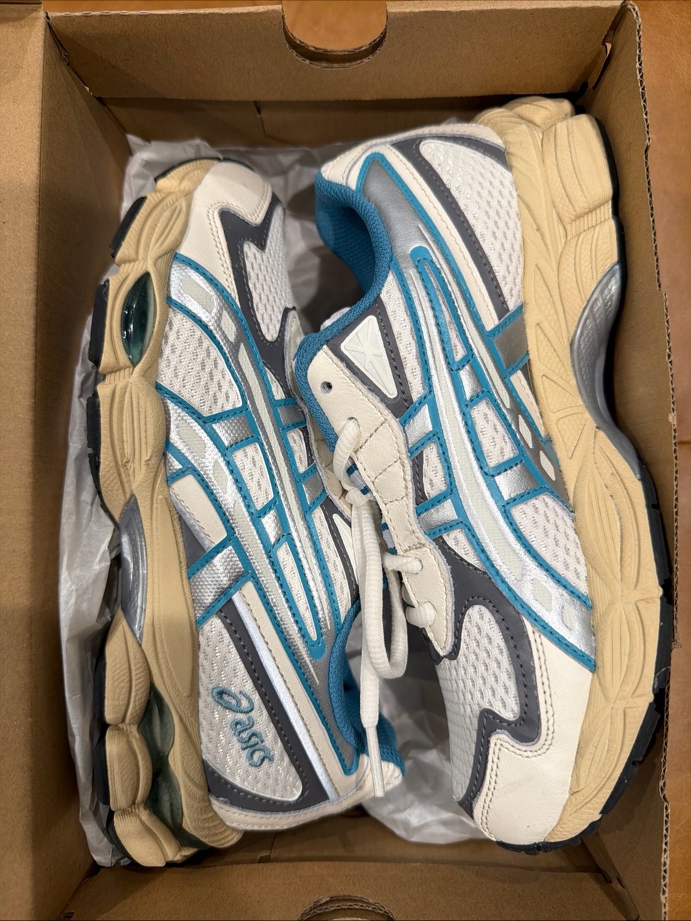 ASICS Mens Gel-NYC Polar Night/Cream